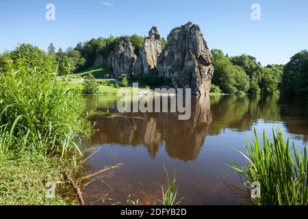 Geografia / viaggio, Germania, Renania Settentrionale-Vestfalia, Foresta di Teutoburg, Horn-Bad Meinberg, Externstei, Additional-Rights-Clearance-Info-non-disponibile Foto Stock