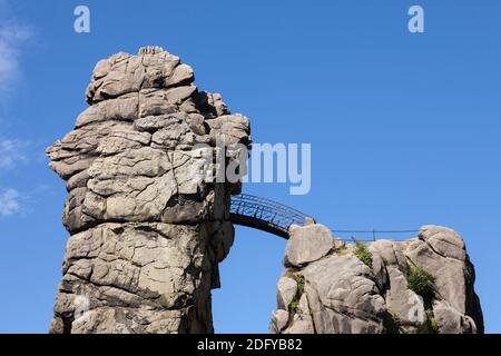 Geografia / viaggio, Germania, Renania Settentrionale-Vestfalia, Foresta di Teutoburg, Horn-Bad Meinberg, Externstei, Additional-Rights-Clearance-Info-non-disponibile Foto Stock