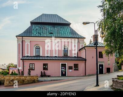 Sinagoga ebraica a Szczebrzeszyn, Lublino Voivodato, Polonia Foto Stock