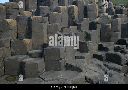 Giants Causeway nell'Irlanda del Nord Foto Stock