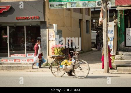 Via Kathmandu Foto Stock