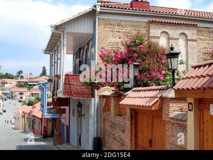 Città ad est di Kahetia, in 30 km., ad est dal centro del distretto Telavi. Signakhi. Georgia Foto Stock