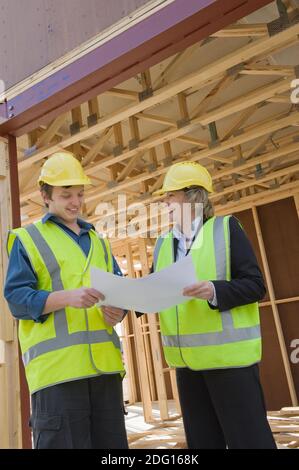 Sul sito di costruzione Foto Stock