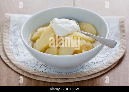 Composta di mele Foto Stock