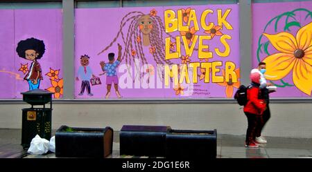 Black Lives Mater segno a San Louis Obispo california Foto Stock