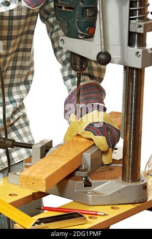 Carpenter al lavoro Foto Stock