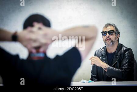 Ismael Fuentes o ‘Tito’ membro della band Molotov durante una conferenza stampa prima della sua presentazione come solista con la sua produzione ‘Poseidtrunk’, un album concettuale il 5 dicembre 2020. © (Photo by Luis Gutierrez / Norte Photo) Ismael Fuentes o ‘Tito’ integrante de la banda Molotov durante una rueda de prensa previo a su presentacion como solista con su produccion ‘Poseidtrunk’ un disco-libro Conceptual el 5 de diciembre 2020. © (foto di Luis Gutierrez/Norte foto) Foto Stock