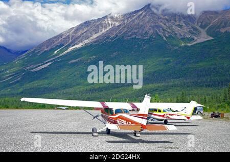 Piccolo aereo a Wrangell St. Elias Nationalpark Foto Stock