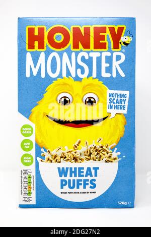 Miele Monster grano puffs cereali Foto Stock