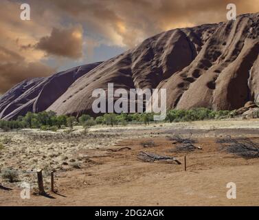 Nuvole sull'Outback australiano Foto Stock