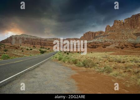 Canyon e montagne, U.S.A. Foto Stock