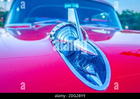 Dettagli auto d'epoca classica Foto Stock