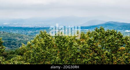 Paesaggi di montagna in virginia stato intorno a roanoke Foto Stock