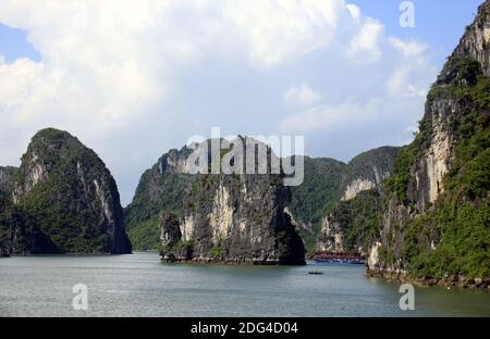 Halong-Bucht Foto Stock