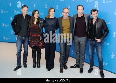 Reda Kateb, Etienne Comar, Cecile de France e la troupe del cinema che partecipano al Django Photocall durante il Settimo Festival Internazionale del Cinema di Berlino (Berlinale) a Berlino, Germania, il 09 febbraio 2017. Foto di Aurore Marechal/ABACAPRESS.COM Foto Stock