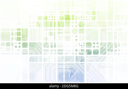 La tecnologia virtuale Foto Stock