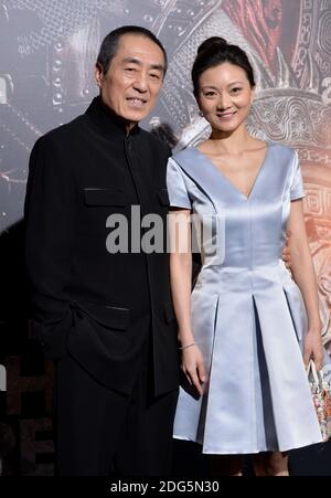 Zhang Yimou partecipa alla prima di Universal Pictures 'la Grande Muraglia' al TCL Chinese Theatre IMAX il 15 febbraio 2017 a Los Angeles, CA, USA. Foto di Lionel Hahn/ABACAPRESS.COM Foto Stock