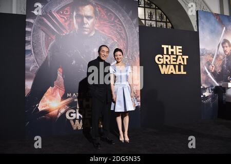 Zhang Yimou partecipa alla prima di Universal Pictures 'la Grande Muraglia' al TCL Chinese Theatre IMAX il 15 febbraio 2017 a Los Angeles, CA, USA. Foto di Lionel Hahn/ABACAPRESS.COM Foto Stock