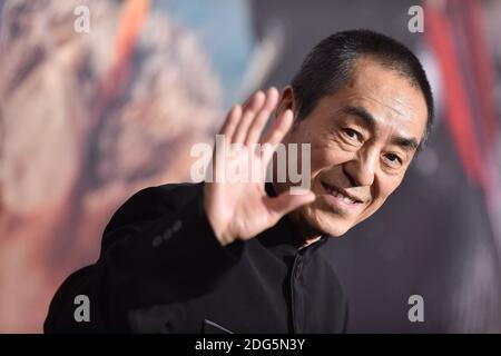 Zhang Yimou partecipa alla prima di Universal Pictures 'la Grande Muraglia' al TCL Chinese Theatre IMAX il 15 febbraio 2017 a Los Angeles, CA, USA. Foto di Lionel Hahn/ABACAPRESS.COM Foto Stock