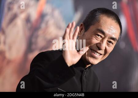 Zhang Yimou partecipa alla prima di Universal Pictures 'la Grande Muraglia' al TCL Chinese Theatre IMAX il 15 febbraio 2017 a Los Angeles, CA, USA. Foto di Lionel Hahn/ABACAPRESS.COM Foto Stock