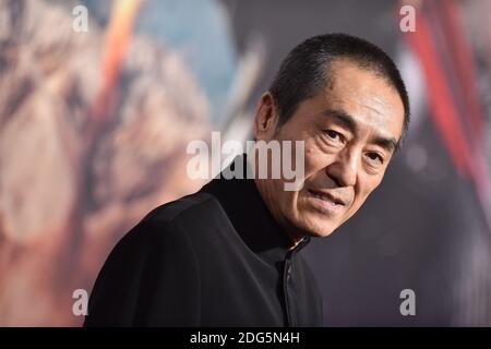 Zhang Yimou partecipa alla prima di Universal Pictures 'la Grande Muraglia' al TCL Chinese Theatre IMAX il 15 febbraio 2017 a Los Angeles, CA, USA. Foto di Lionel Hahn/ABACAPRESS.COM Foto Stock