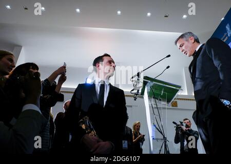 George Clooney durante la 42esima cerimonia annuale dei Cesar Film Awards tenutasi presso la Salle Pleyel di Parigi, Francia, il 24 febbraio 2017. Foto di JMP/ABACAPRESS.COM Foto Stock