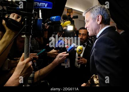 George Clooney durante la 42esima cerimonia annuale dei Cesar Film Awards tenutasi presso la Salle Pleyel di Parigi, Francia, il 24 febbraio 2017. Foto di JMP/ABACAPRESS.COM Foto Stock