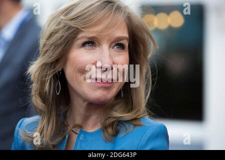 Il presidente dell'Euro Disney Catherine Powell durante una cerimonia in occasione del 25° anniversario del Disneyland Paris Resort a Chessy, ad est di Parigi, Francia, il 25 febbraio 2017. Foto di Kamil Zihnioglu/piscina/ABACAPRESS.COM Foto Stock