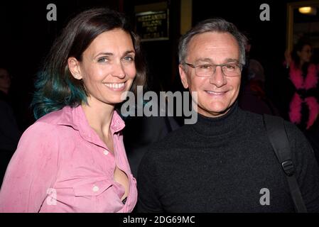 Adeline Blondieau et Laurent Petitguillaume lors de la generale de la comedie musicale 'Priscilla Folle du Desert' au Casino de Paris, le 01 Mars 2017, a Parigi, Francia. Foto Edouard Bernaux/ABACAPRESS.COM Foto Stock