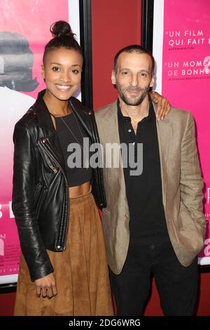 Mathieu Kassovitz et sa femme Aude Legastelois-Bide lors de la premiere de 'de Plus Belle' au Publicis Cinema, a Paris, France, le 06 Mars 2017. Foto di Jerome Domine/ABACAPRESS.COM Foto Stock