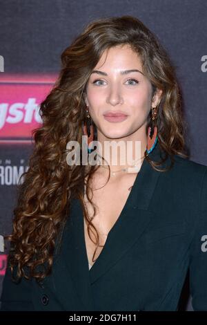 Manon Azem assiste a la premiere du film Gangsterdam au Cinema le Grand