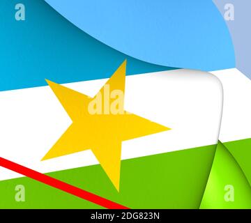 Bandiera di Roraima, Brasile. Foto Stock