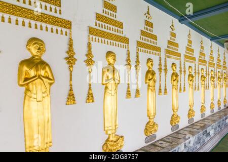 All'interno del Wat Borom Newat Grounds a Bangkok, Thailandia Foto Stock