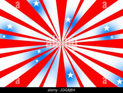 Bella bandiera. Una bandiera americana per un poster di sfondo. Foto Stock