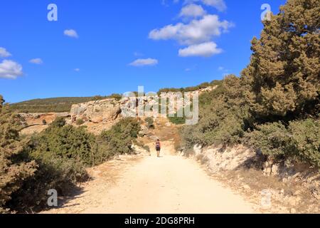 Montagne di Cipro vicino alla costa e la scogliera di Avakas Foto Stock