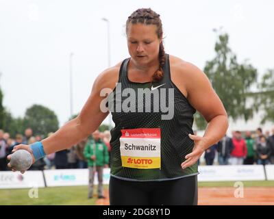 Putter di colpo Christina Schwanitz (LV 90 Erzgebirge) Foto Stock