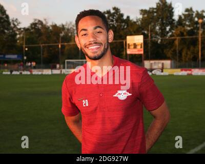 Il giocatore brasiliano di calcio Matheus Cunha RB Leipzig dopo un amichevole Contro ZFC Meuselwitz 24.7.18 Foto Stock