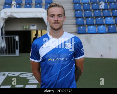 Calciatore tedesco Nils Butzen 1° FC Magdeburg DFB DFL 2° Calcio Bundesliga stagione 2018-19 Foto Stock