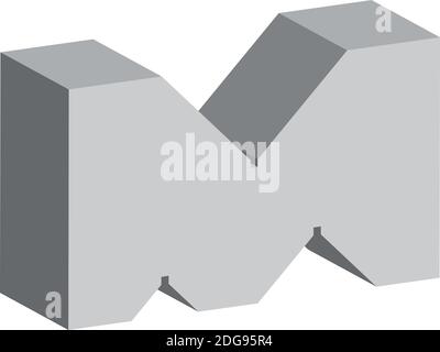 Blocco a V di precisione. Blocco standard. Vettore effetto 3D Illustrazione Vettoriale