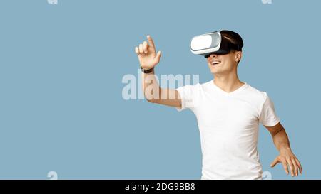 Realtà aumentata, scienza e concetto tecnologico futuro Foto Stock