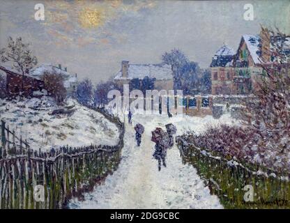 Boulevard Saint Denis, Argenteuil, in inverno, Claude Monet, 1875, Foto Stock