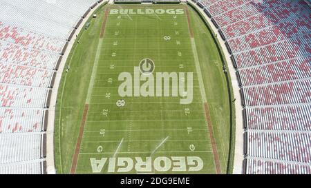 Vista aerea del Sanford Stadium Foto Stock