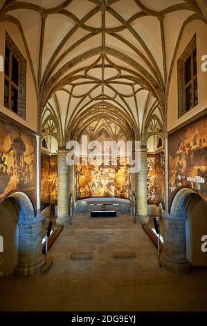 Dipinti di Josep Maria Sert nella chiesa dell'ex convento domenicano (XVI secolo), Museo San Telmo, San Sebastian, Gipuzkoa, Paesi Baschi Foto Stock