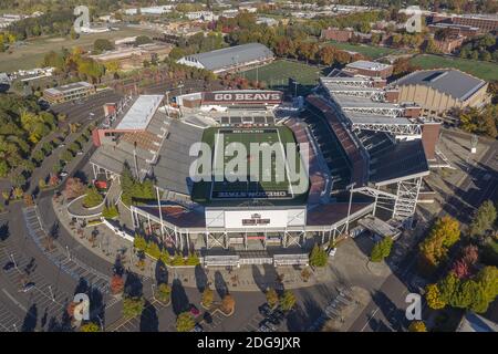 Vista aerea del Reser Stadium nel campus dell'Oregon Università statale Foto Stock