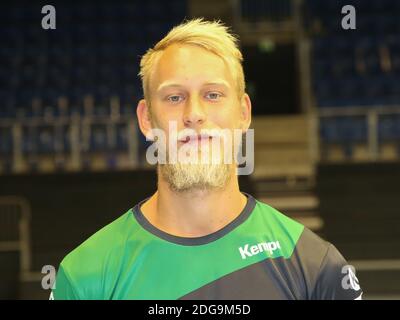 Il giocatore tedesco di pallamano Matthias Musche SC Magdeburg Foto Stock