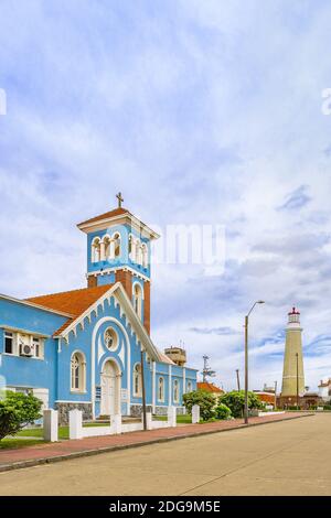 Esterno della Chiesa Cattolica di Punta del Este Foto Stock