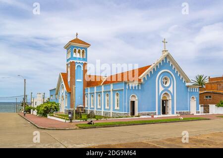 Esterno della Chiesa Cattolica di Punta del Este Foto Stock