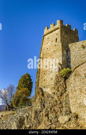 Abbazia di San Michele Sacra Vista dettagliata esterna Foto Stock