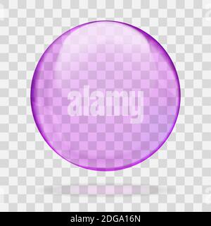 Bolla lucida rossa o goccia rotonda isolata su sfondo bianco. Illustrazione vettoriale Illustrazione Vettoriale