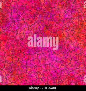 Cartone animato texture perfetta di colore fantasia ciottoli pietra pavimento terra. Rocce di forma morbida come sfondo - illustrato texture senza cuciture Foto Stock